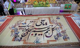 برگزاری جشن باشکوه عید غدیر خم با تهیه کیک 12 متری در مکه 