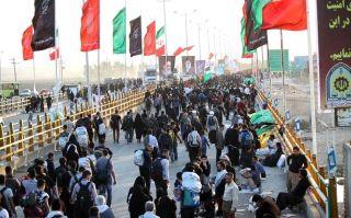ورود موکب‌های زائران اربعینی سعودی و بحرینی از مرز عربستان با عراق