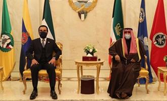 بررسی تحولات منطقه در دیدار رئیس پارلمان عراق با امیر و ولی‌عهد کویت