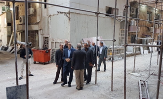 بازديد رييس سازمان حج و زيارت از هتل درحال ساخت امام علي در نجف اشرف